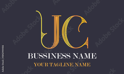 UC U uc initial logo | initial based abstract modern minimal creative logo, vector template image. luxury logotype logo, real estate homie logo. typography logo. initials logo