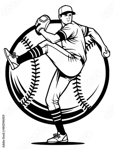 baseball  player clipart vector