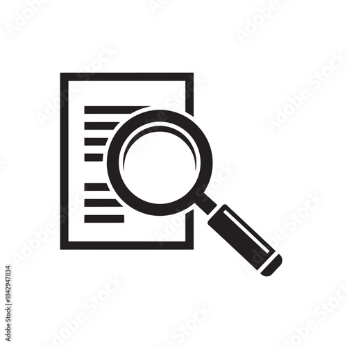 Magnifying Glass on Document