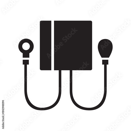 Blood Pressure Monitor Icon Essential Healthcare Device for Vital Signs Checkup Cardiology Wellness Measurement Clinic
