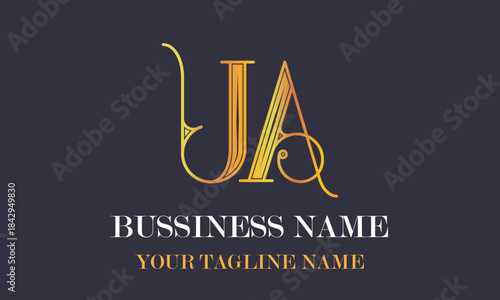 UA U ua initial logo | initial based abstract modern minimal creative logo, vector template image. luxury logotype logo, real estate homie logo. typography logo. initials logo