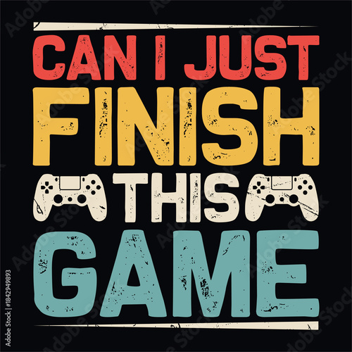 Funny Dad Lover Father's Day Retro Vintage Gaming T-shirt Design