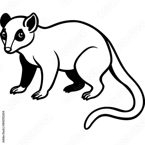 Cuscus Animal Vector Silhouette