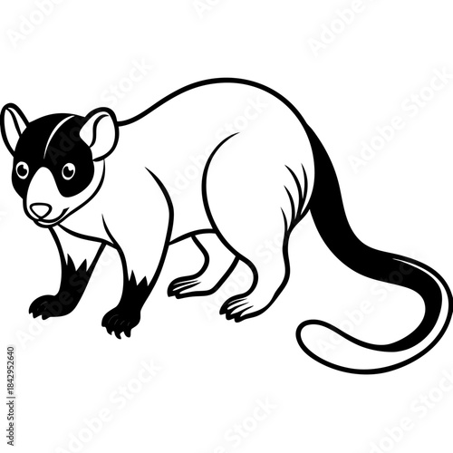 Cuscus Animal Vector Silhouette