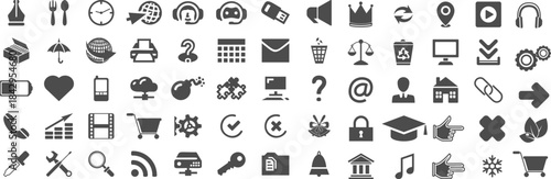 Home device icon set design 