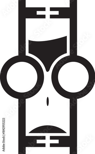 key and hourglass logo