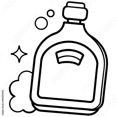 Detergent Bottle Icon Vector