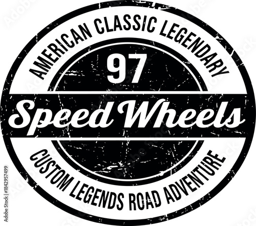 Legendary Speed Wheels on the Road - Graphic Design for Automotive Enthusiasts