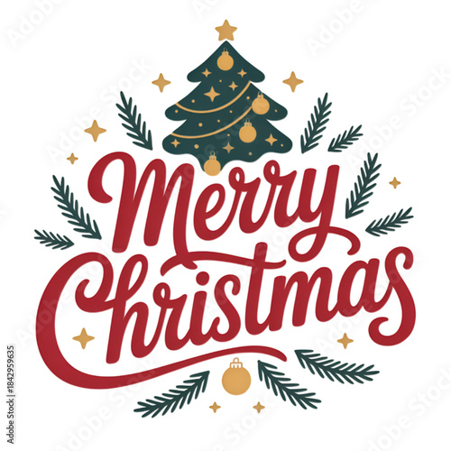 merry christmas lettering