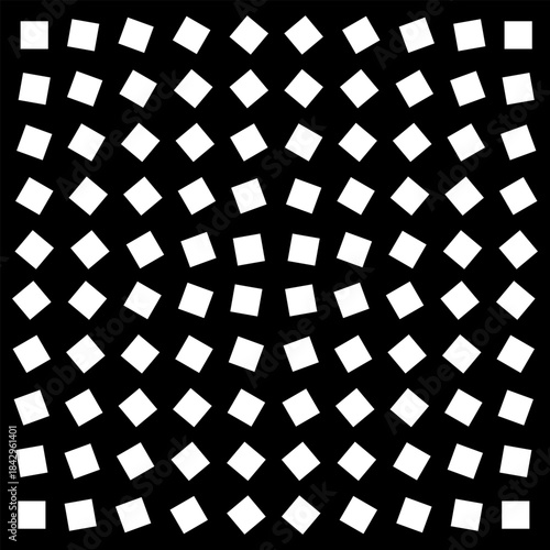 Abstract Geometric White and Black Pattern with Dynamic Shapes. 