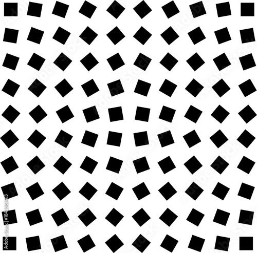 Abstract Geometric Black and White Pattern with Dynamic Shapes. 