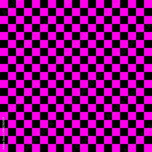 Emo Checkered Pattern in Black and Pink. 