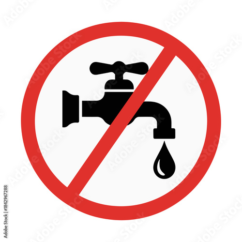no drinking water prohibition icon
