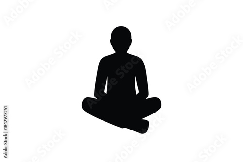 sitting silhouette icon