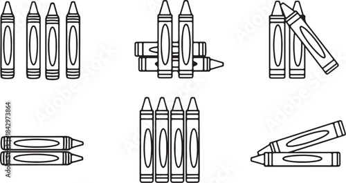 Crayon collection and arrangements crayons coloring also transparent background