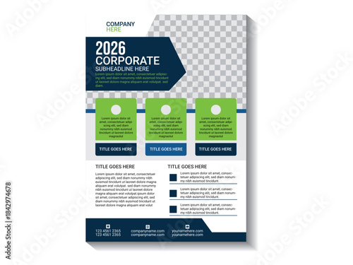 Corporate Business Flyer Template 2026 | Modern Company Marketing Layout