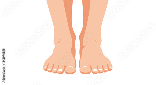 A pair of human feet.