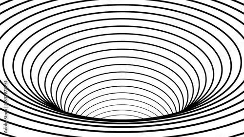 Futuristic Digital Tunnel Grid Background With Dynamic Lines And Depth. Digital Grids For Technology Designs. Blue Hi Tech Futuristic Patterns. Vector Illustration.