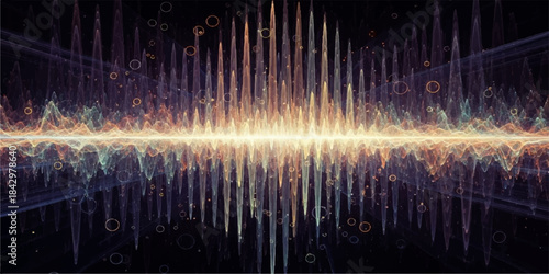 Abstract blue light technology concept pattern with space for data illustration vector