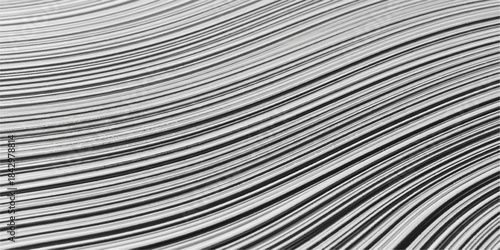 Abstract black and white metal surface texture with diagonal gray stripes pattern