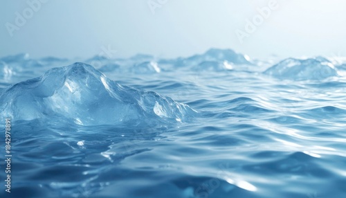 Fototapeta Naklejka Na Ścianę i Meble -  Blue ocean surface waves