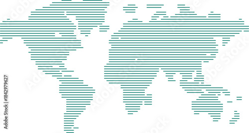 World Map – Global Countries Outline Vector