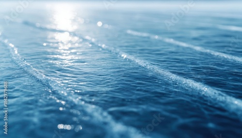 Fototapeta Naklejka Na Ścianę i Meble -  Shallow sea surface lines