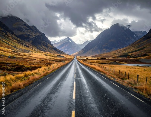 Dramatic Icelandic Road Trip: Journey Through Mountains and Cloudy Skies