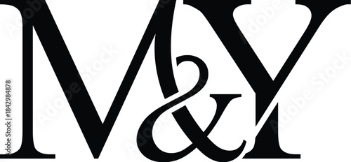 Vector M&Y letter logo