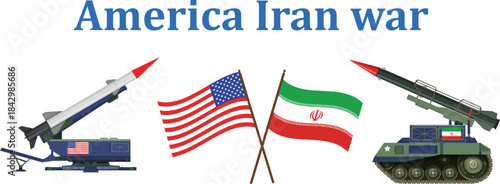 America Iran war fight missile  tank air war bettle