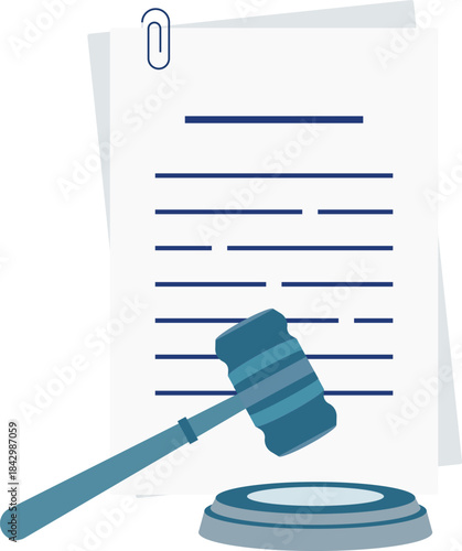 law documents order fine agreement 