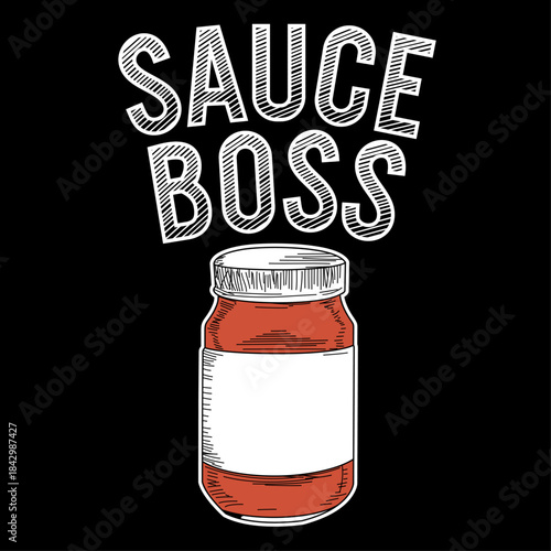 Sauce Boss With Jar Logo 