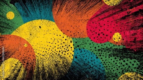 Vintage comic style dots texture with vibrant colors and detailed patterns creates a unique backdrop for various design needs in modern art and media