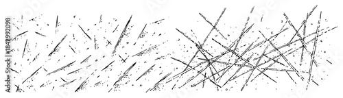 Abstract background texture featuring chaotic scratches and sharp lines in sketch style