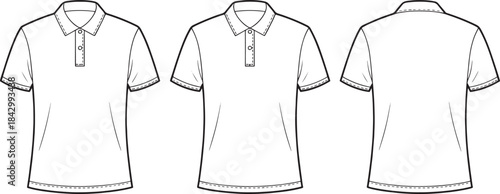 "Shirt Icon Set – T-Shirts, Polo Shirts, Buttoned Shirts, and Casual Wear Vector Designs"