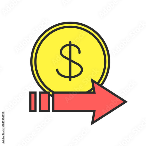 送金、振込、お金、カラー