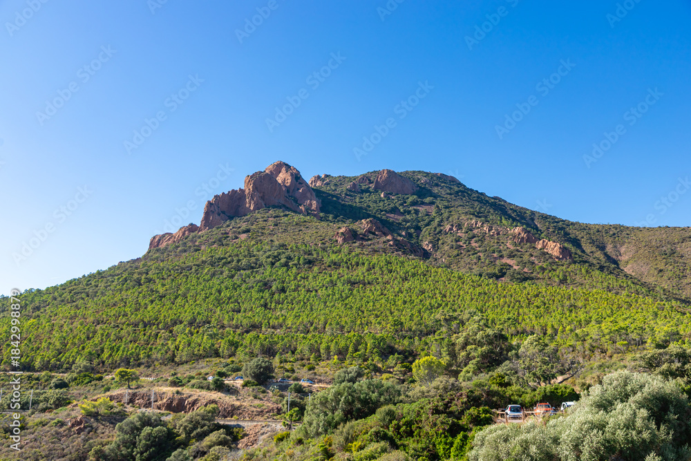 Fototapeta premium Pic du Cap Roux on the Côte d'Azur, close to Saint-Raphaël, France