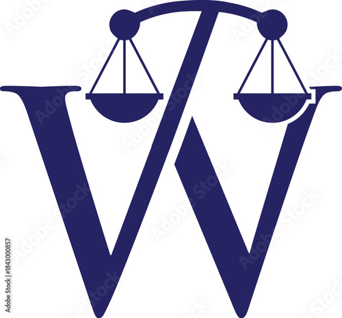Letter W law firm logo
