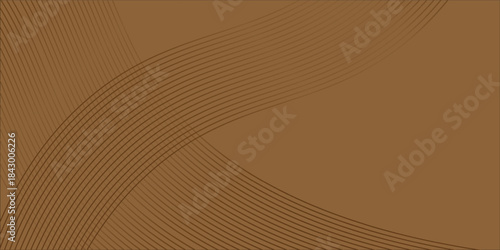 brown color palette with a soft light-to-medium brown background. Curved brown lines