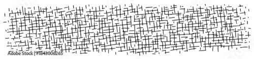 Abstract hand drawn crosshatching texture pattern with rough grid lines