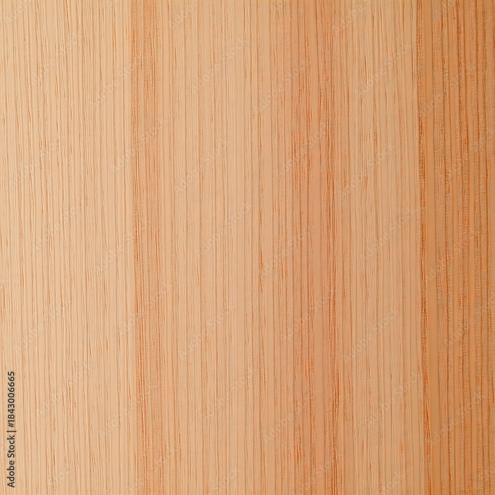 Fototapeta premium Macro Close-Up of Beech Wood Texture with Warm Orange Vertical Grain