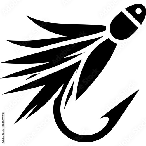 Fly Fishing Fly Icon Vector