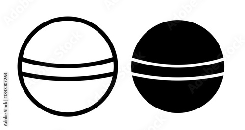 Bath salts bomb Icon collection in filled and stroke style.