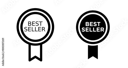 Best seller Icon collection in filled and stroke style.