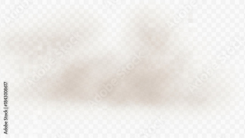 Brown smoke or fog for design elements