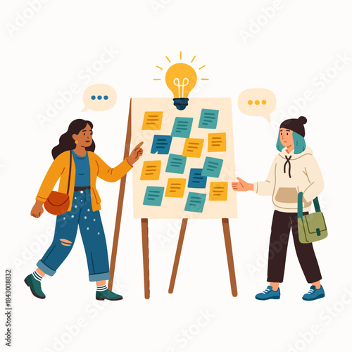 Effective Idea Generation Session Employees Collaborate to Produce Innovative Solutions.