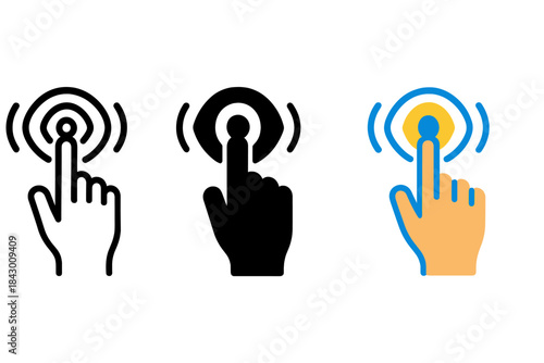 Sound Effect Icons. three minimal vector icons of hands crafting sound effects representing foresight in storytelling, line