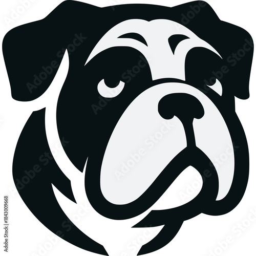English Bulldog Icon Vector
