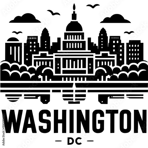Washington DC Skyline Vector