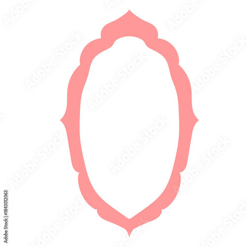 Wavy Funny Doodle Frame. Vintage Curly Hand Drawn Empty Border. Cute Childish Positive Vibrant Frame Retro Canvas. Greeting Card Line Art Border Cartoon Element 	